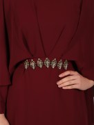 Robe longue cape Garize - violet