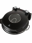 Schäfer Four en pierre machine à pizza, Lahmacun, crêpes, machine à pizza noir 1200 watts