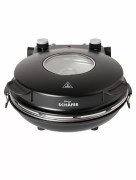 Schäfer Four en pierre machine à pizza, Lahmacun, crêpes, machine à pizza noir 1200 watts