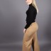 Pantalon ample côtelé à taille élastique Soul - taupe
