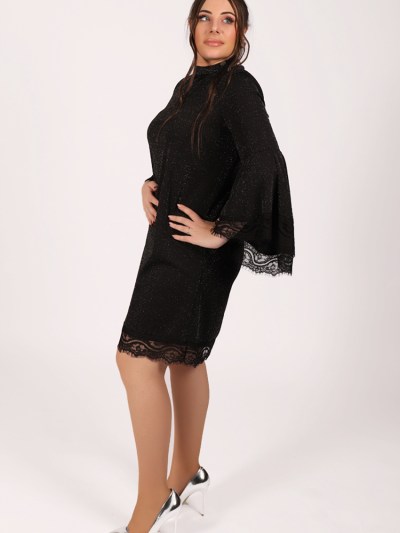 Robe courte glamour à paillette Actuel - noir