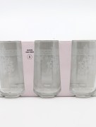 Verres à eau 3 pièces Allegra gold snow 