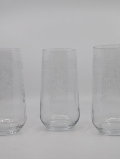 Verres à eau 3 pièces Allegra gold snow 