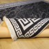 Tapis 160x230cm Rixos lavable antidérapant noir X-0068