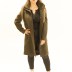 Manteau mi-long simple - kaki