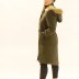 Manteau mi-long simple - kaki