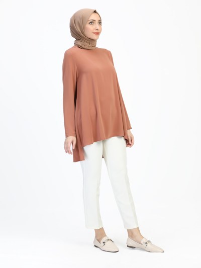  Pantalon poche double boutonnage -beige 5151