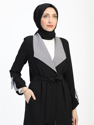 Veste chic à dégradé 8391 - noir