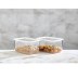 Boite de 3 lots de rangement 700ml - Blanc