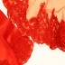    Ensemble d'accessoires de mariée (ensemble de ceinture de voile et de gants de henné) - rouge 