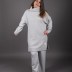 Pull à torsades maille épaisse col roulé décontracté Soul  gris