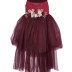 Robe à paillette Monita - bordeaux