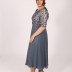 Robe longue à fleur See'line - gris