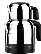 Théière électrique Korkmaz Demkolik Inox - noir A359