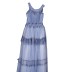 Robe à dentelle Helina's - bleu