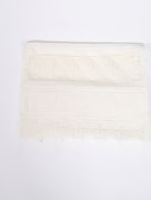 Serviette à fleur dentelle blanc 