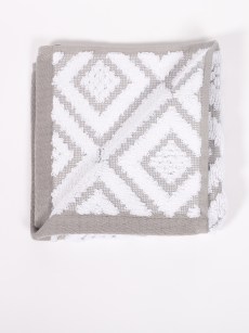 Lot de 3 serviettes invités ipekce vert losange 