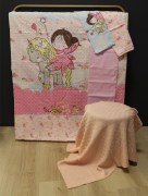 Ensemble de housse de couette avec couverture Fairi 1 personne Ipekce home 
