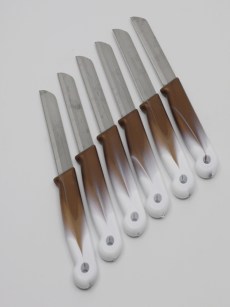 Couteaux dentelé 6 pièces Solingen - marron