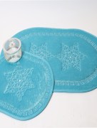 Tapis de bain Ipekce 2 pièces - turquoise