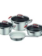 Batterie de cuisine Michelino Aventura 7 pièces en acier inoxydable 
