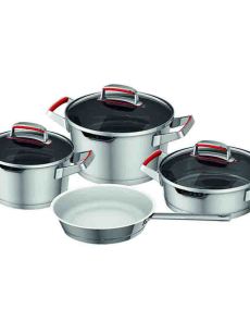 Batterie de cuisine Michelino Aventura 7 pièces en acier inoxydable 
