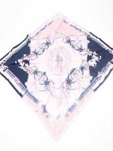 Foulard imprimé Piramit - rose/bleu