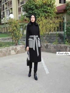 Manteau à détail Kemal aydin - noir
