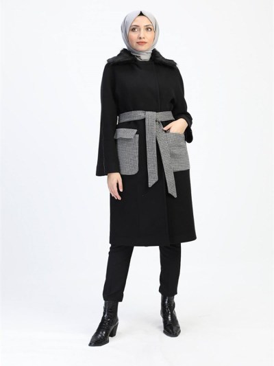 Manteau à détail Kemal aydin - noir