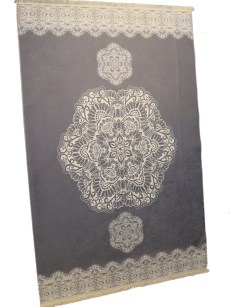 Tapis 80X300cm Rixos lavable antidérapant gris X-00001