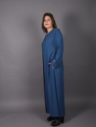 Abaya à strass Hesna - bleu marine