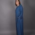 Abaya à strass Hesna - bleu marine