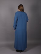 Abaya à strass Hesna - bleu marine