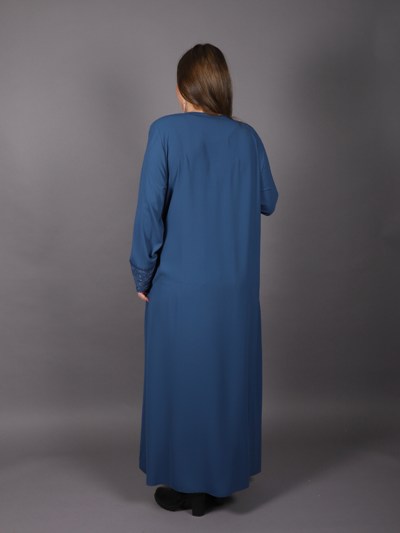 Abaya à strass Hesna - bleu marine