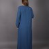 Abaya à strass Hesna - bleu marine