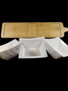  Service de bol avec plateau bambou Art.Nr.:AL-8661