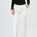 Pantalon poche simple bouton - ECRU(5153-E)