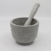 Ensemble de bol de broyage manuel - gris