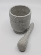 Ensemble de bol de broyage manuel - gris