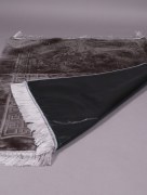 Tapis de prière velours en cuir - gris 