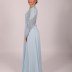 Robe longue originale Garize - bleu