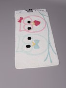 Tapis de bain hibou - multicolore