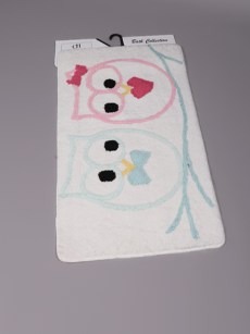 Tapis de bain hibou - multicolore