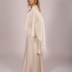 Robe longue cape Loreen -  beige