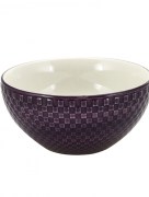 Karaca Petek Ensemble de vaisselle 24 pièces 6 personnes Violet