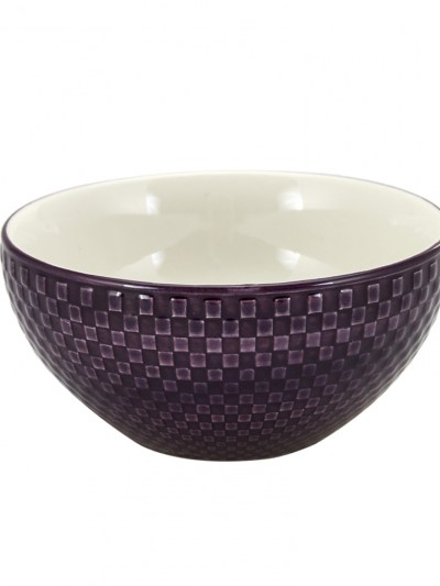 Karaca Petek Ensemble de vaisselle 24 pièces 6 personnes Violet