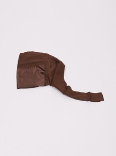Bonnet satin - marron