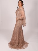 Robe de soirée chic Viore- rose pâle 