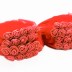 Accessoires de cheveux avec fleur et tulle ( lot de 12 pièces )  bordeaux
