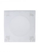 Karaca Fine Bone New Damla Ensemble de dîner carré 60 pièces pour 12 personnes